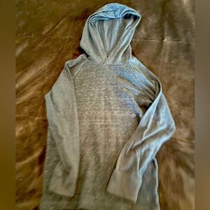 Light blue hooded long sleeve size 7